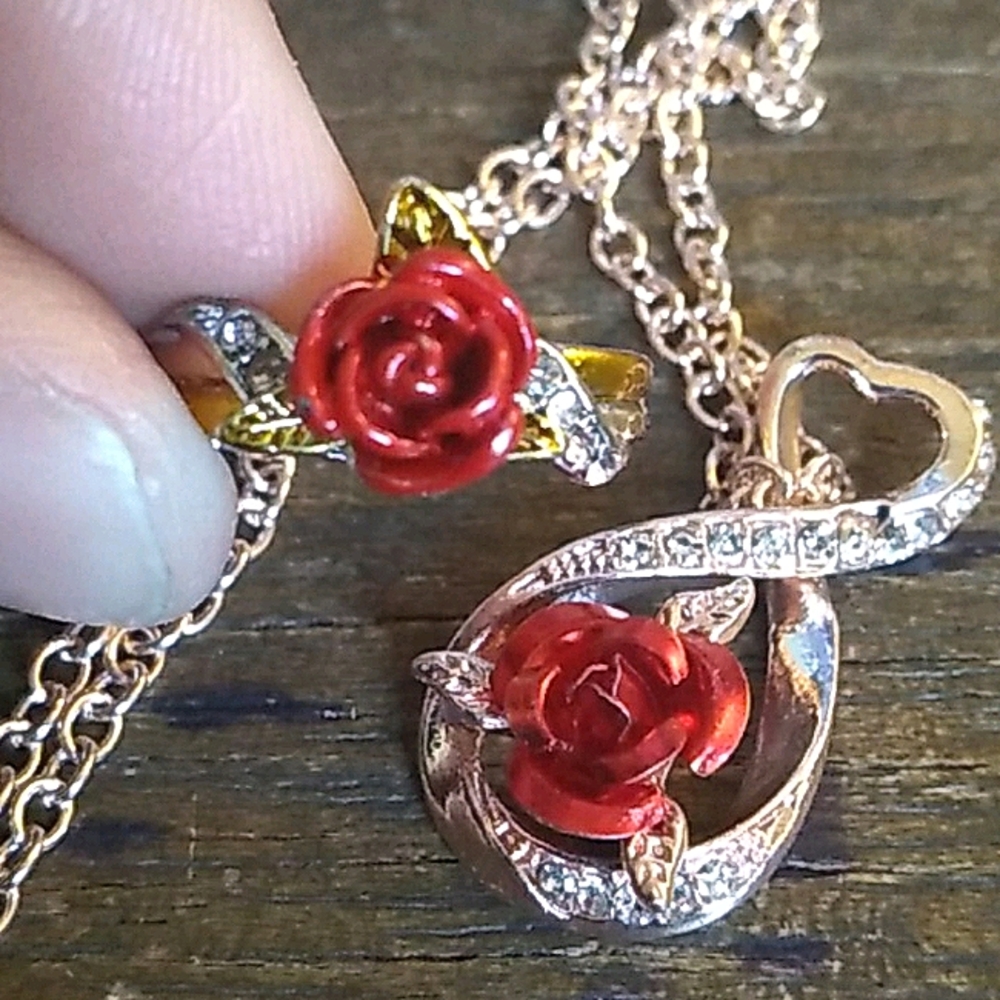 rose chain and ring